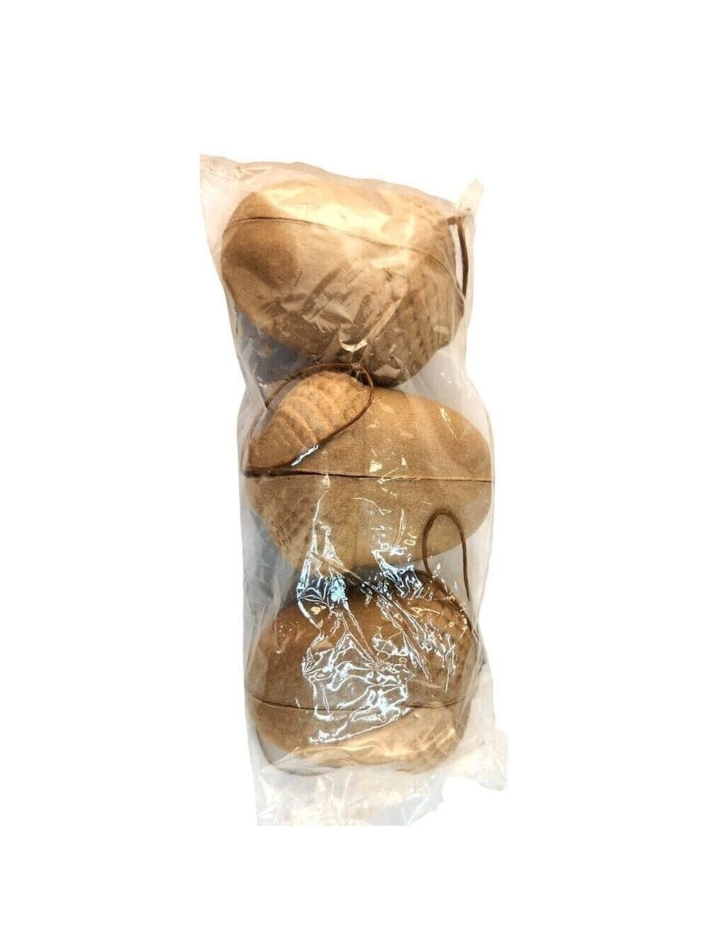 DIY Paper Mache Acorn Ornaments Set Of 3 Ready To Decorate & Fill Fall Gift Deco